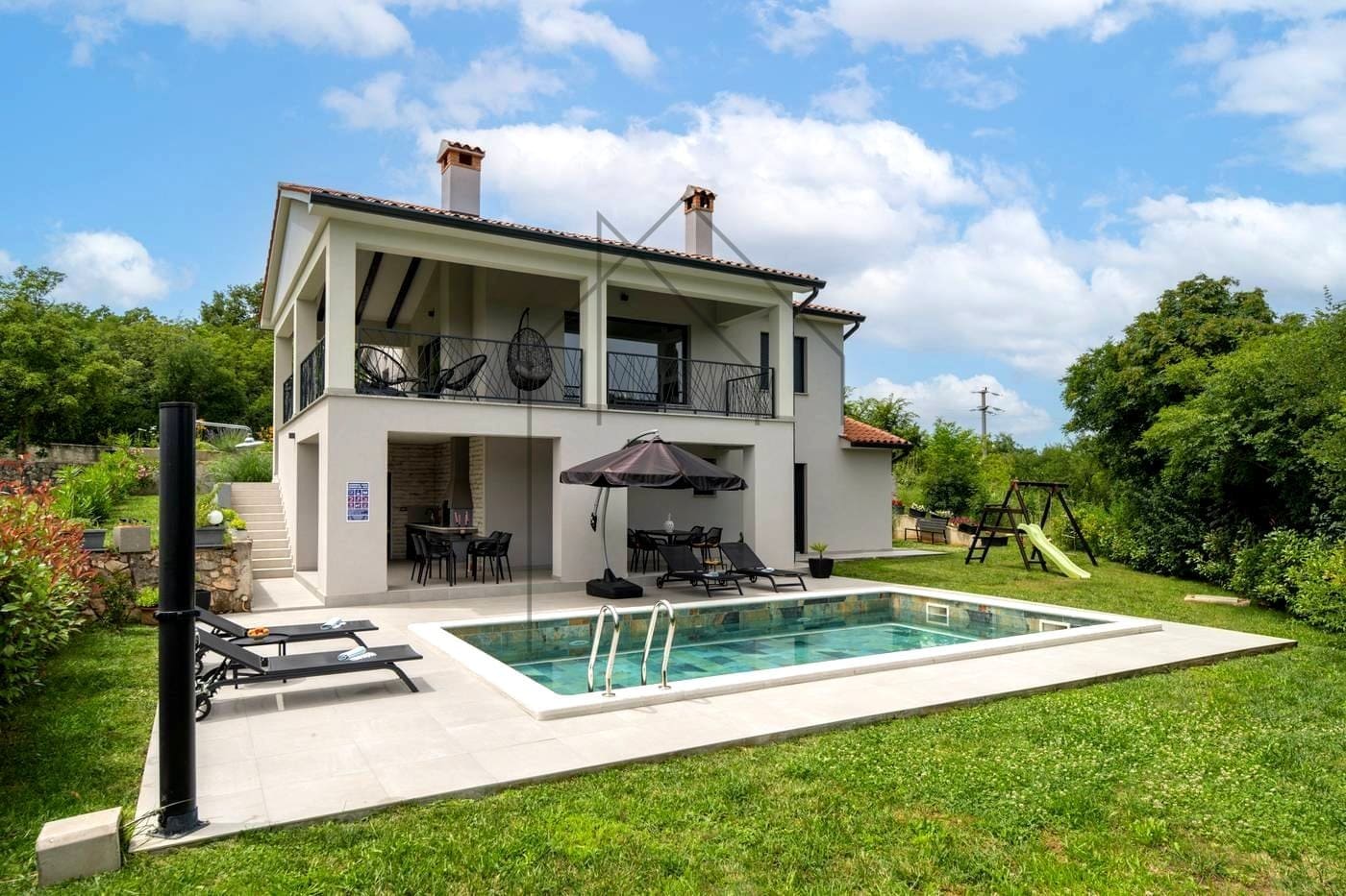 ISTRA, LABIN, KRŠAN - Kuća s bazenom i panoramskim pogledom