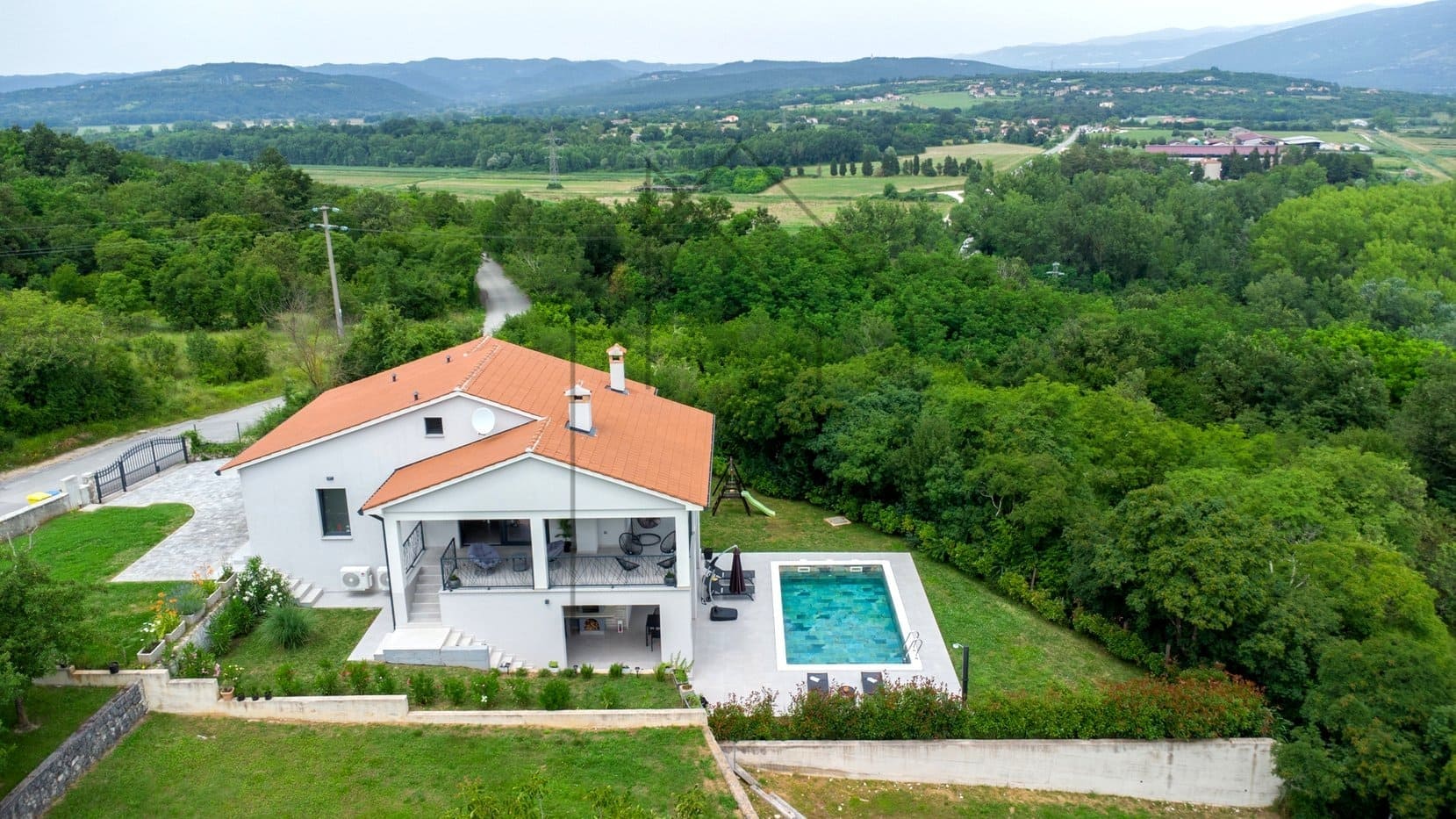 ISTRA, LABIN, KRŠAN - Kuća s bazenom i panoramskim pogledom - Foto 4
