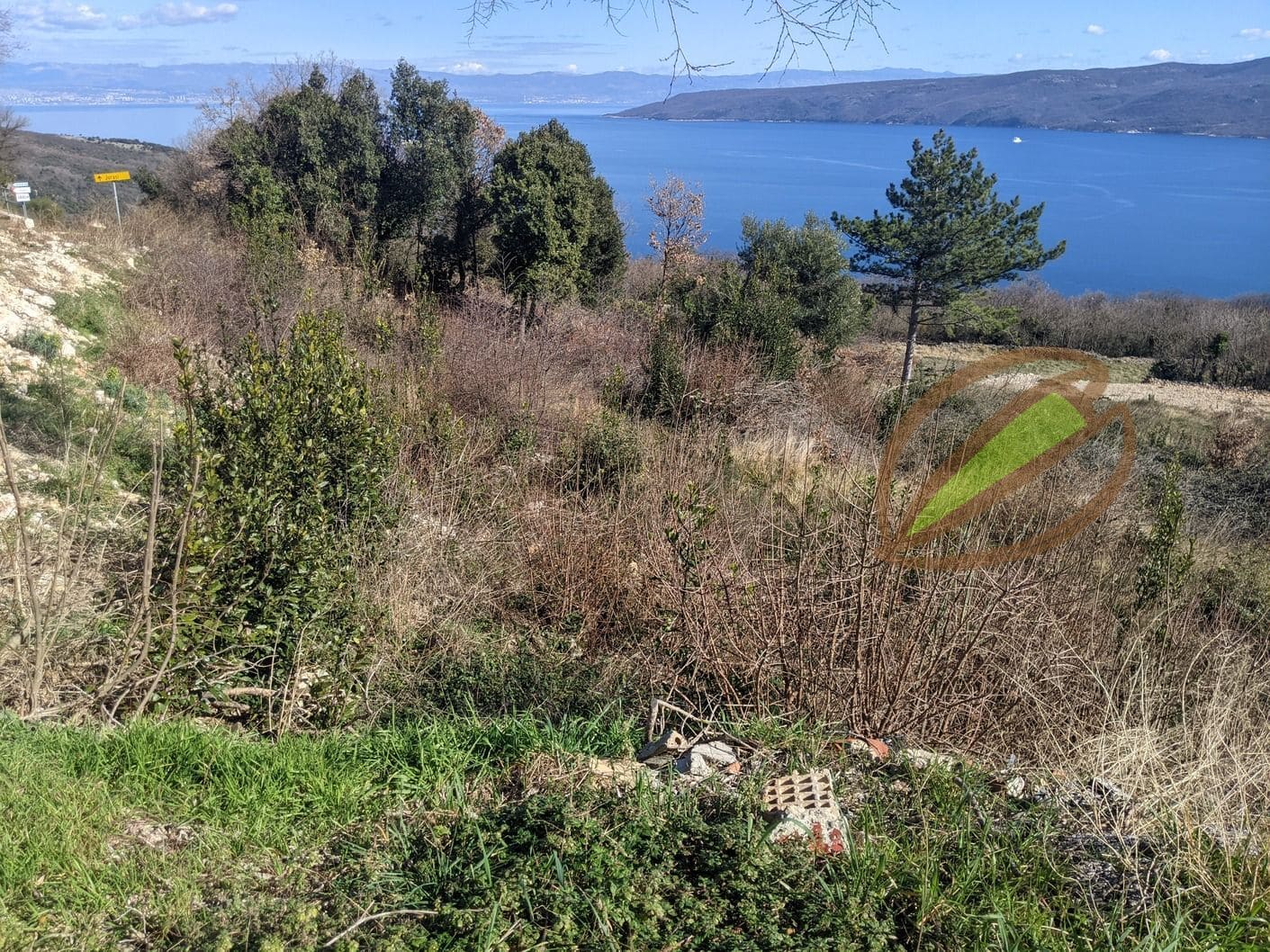 Istra Labin zemljište pogled na more s građevinskom dozvolom - Foto 3