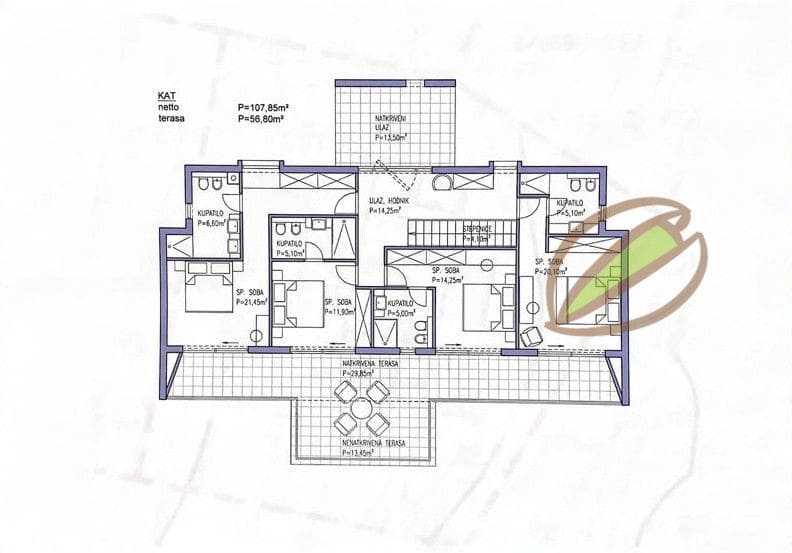 Istra Labin zemljište pogled na more s građevinskom dozvolom - Foto 4