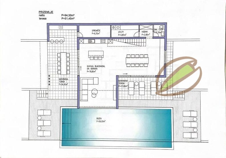 Istra Labin zemljište pogled na more s građevinskom dozvolom - Foto 5