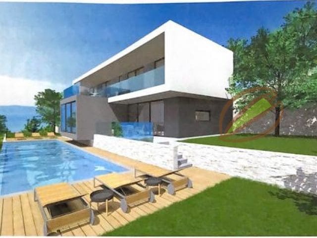 Istra Labin zemljište pogled na more s građevinskom dozvolom - Foto 9