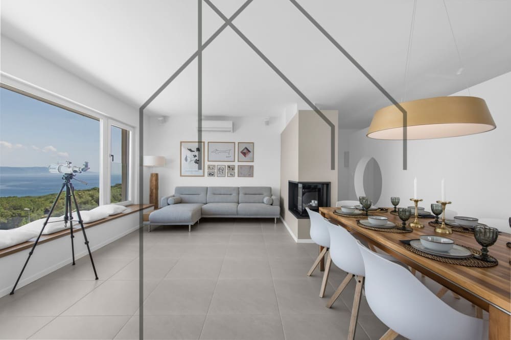 Labin, moderna vila s panoramskim pogledom na more - Foto 6