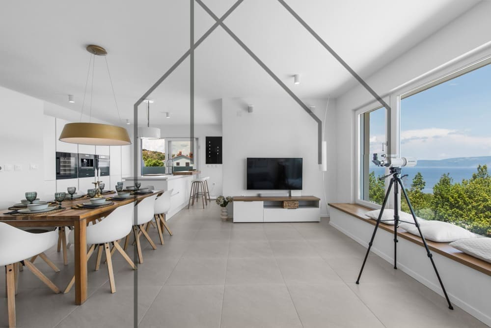 Labin, moderna vila s panoramskim pogledom na more - Foto 7