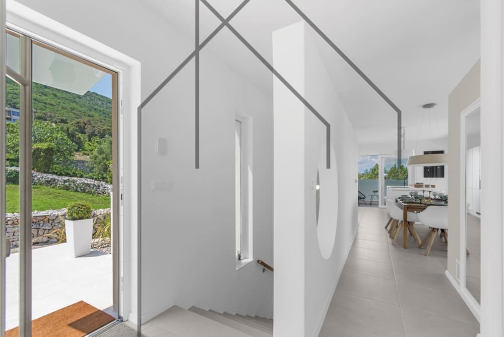 Labin, moderna vila s panoramskim pogledom na more - Foto 18