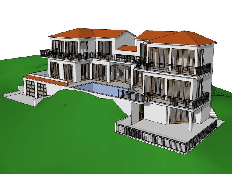 Labin zemljište s građevinskom dozvolom 1236 m2, pogled na more - Foto 13