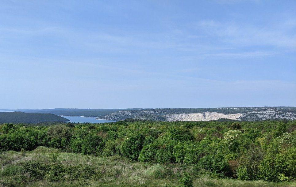 Labin, Zemljište s građevinskom dozvolom, pogled na more 527 m2
